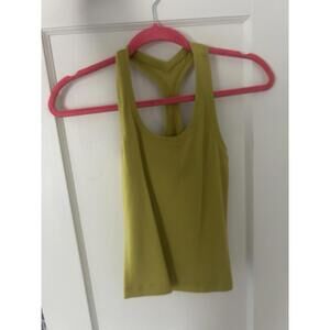 Lululemon Bull Tank Top Race Length Auric Gold